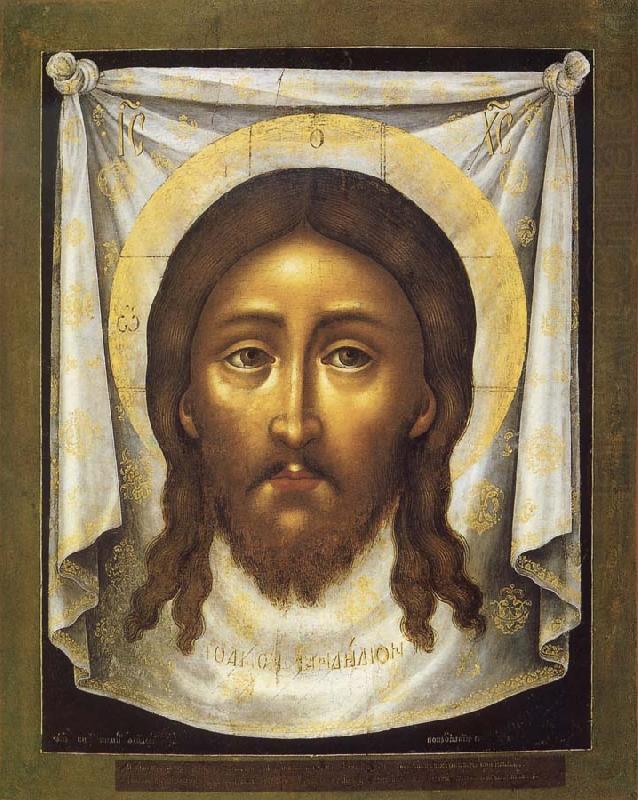 Simon Ushakov,Mandylion or Holy Face, unknow artist